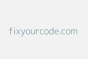 Image of Fixyourcode