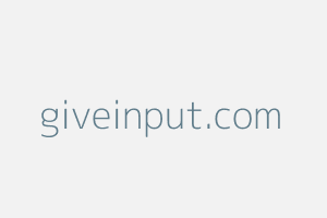 Image of Giveinput