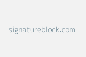 Image of Signatureblock