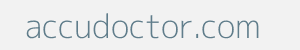 Image of accudoctor.com