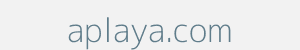 Image of aplaya.com