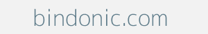 Image of bindonic.com
