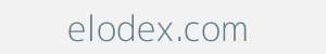 Image of elodex.com