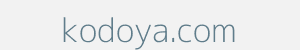 Image of kodoya.com