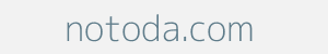 Image of notoda.com