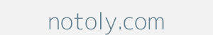 Image of notoly.com
