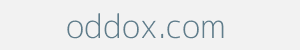Image of oddox.com