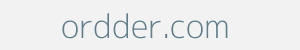 Image of ordder.com