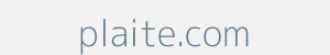 Image of plaite.com