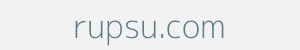 Image of rupsu.com