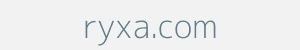 Image of ryxa.com