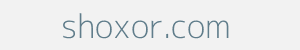 shoxor.com Image of shoxor.com