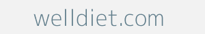 welldiet.com Image of welldiet.com
