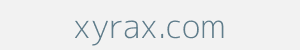 Image of xyrax.com
